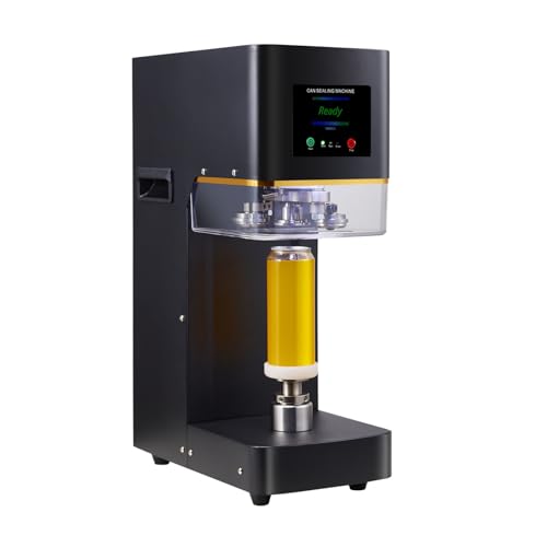 *Commercial Soda Can Sealer - 2.4-6.7 inch Height Adjustable, Automatic Can Sealer for Aluminum and Plastic Cans(White)