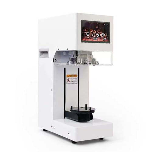 *Commercial Soda Can Sealer - 2.4-6.7 inch Height Adjustable, Automatic Can Sealer for Aluminum and Plastic Cans(White)