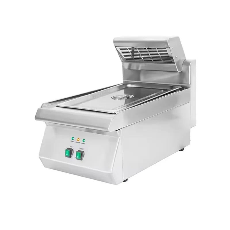Commercial chips warmer — infrared fries holding unit for fish and chip shops and fast food counters