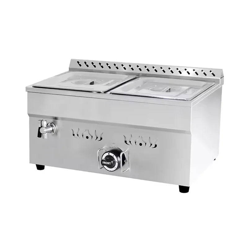 Commercial gas bain marie — LPG food warmer for outdoor catering and events