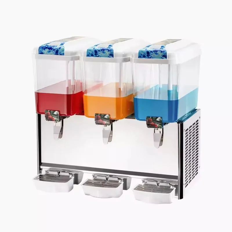 LSJ-12L\*3 triple-bowl commercial cold juice dispenser, 3 × 12L