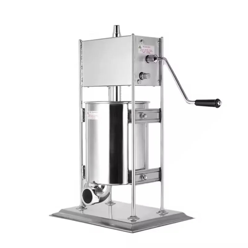 Commercial sausage stuffer — manual vertical sausage filler for butcher shops