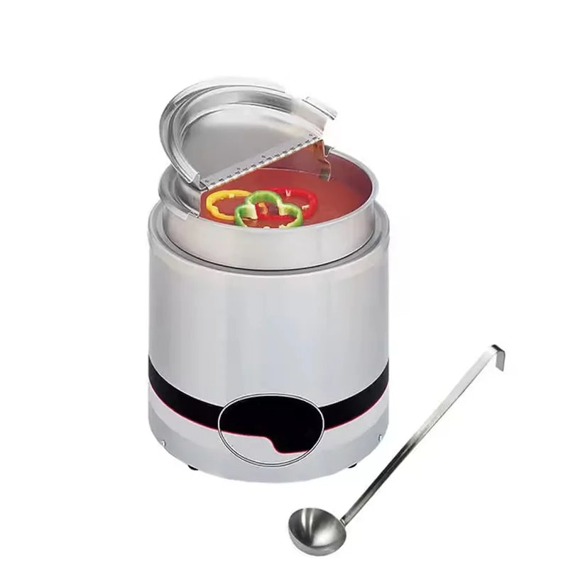 Commercial soup kettle — countertop stainless steel food warmer, 5L to 13L