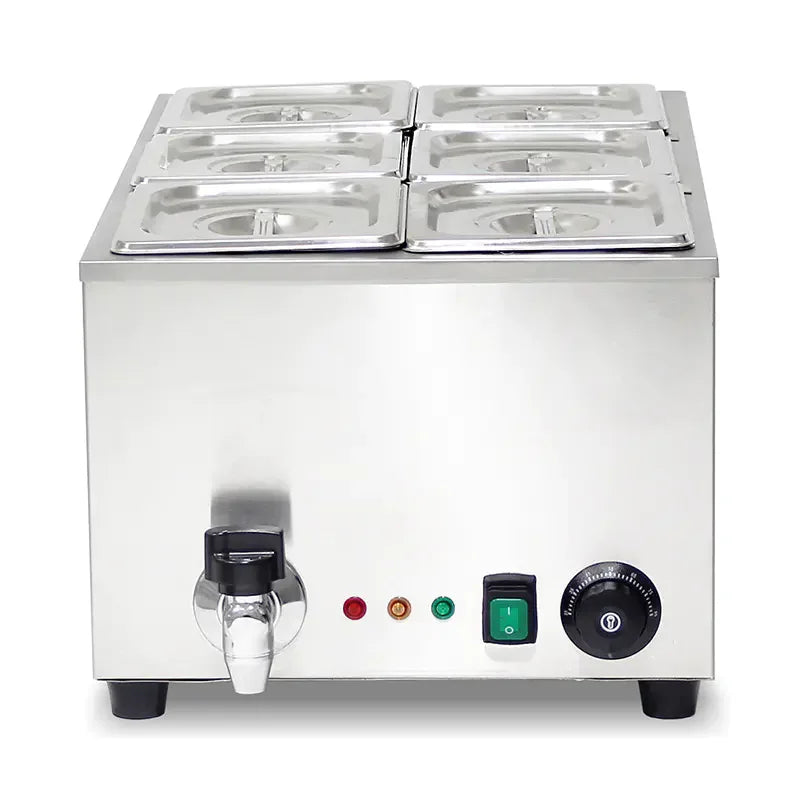 SB-2P compact countertop electric bain marie, stainless steel