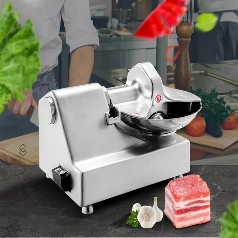 HLQ-14 commercial bowl cutter with 10L stainless steel bowl