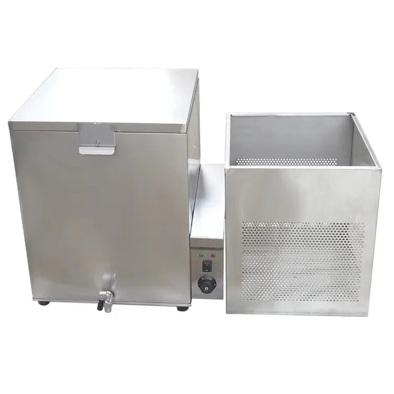 ES-120L commercial poultry scalding tank, stainless steel