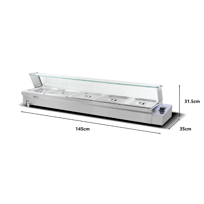 Bain Marie Commercial Stainless Steel Electric RTC-2H RTC-3H