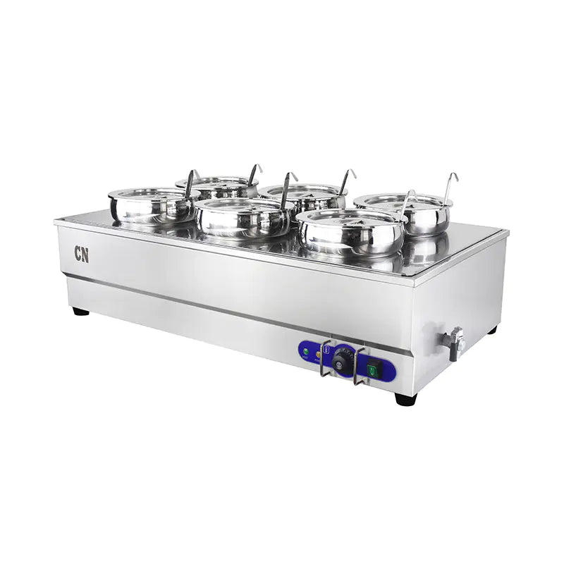 Bain Marie Commercial Stainless Steel Electric SB-6T