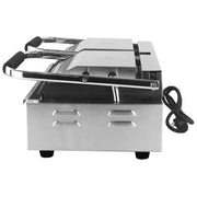 CHZ-810-2B double electric contact grill with smooth non-stick plates