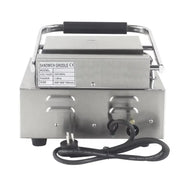 CHZ-810 electric contact grill with ribbed non-stick cast-iron plates