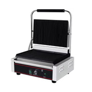 CHZ-820 portable electric contact grill with black non-stick iron plates