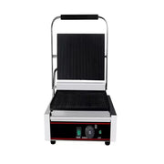CHZ-820 portable electric contact grill with black non-stick iron plates