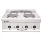 CHZ-4T commercial 4-burner electric stove stainless steel 10kW