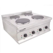 CHZ-4T commercial 4-burner electric stove stainless steel 10kW
