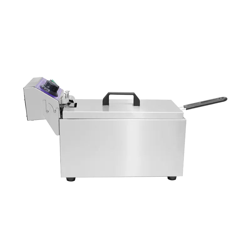 Deep Fryer Commercial Stainless Steel Electric with Single Basket Countertop DZL-061B DZL-081B