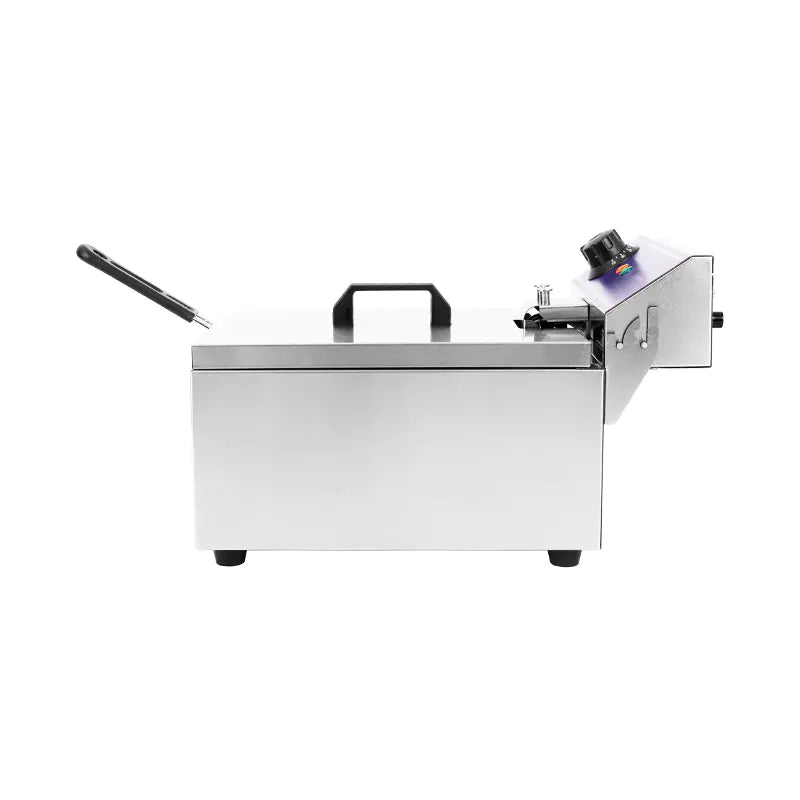 Deep Fryer Commercial Stainless Steel Electric with Single Basket Countertop DZL-061B DZL-081B