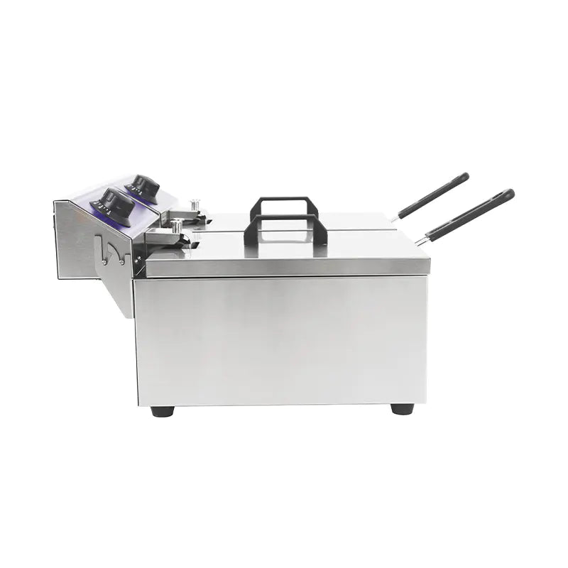 Deep Fryer Commercial Stainless Steel Electric with Double Basket Countertop DZL-062B DZL-082B
