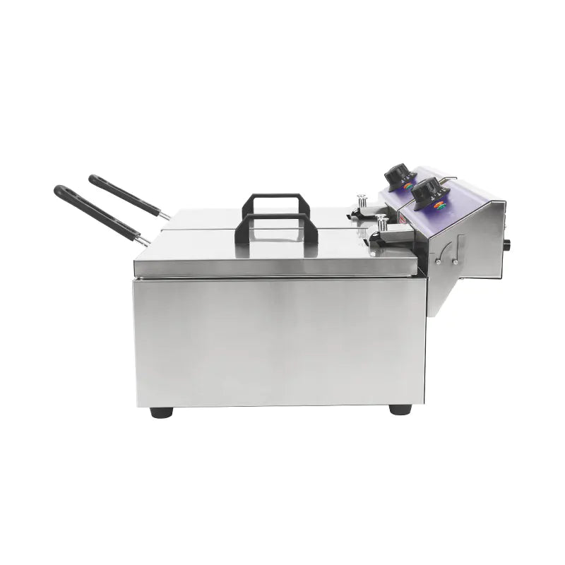 Deep Fryer Commercial Stainless Steel Electric with Double Basket Countertop DZL-062B DZL-082B