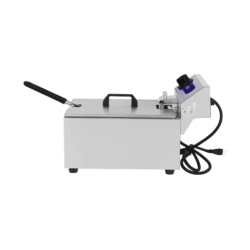Deep Fryer Commercial Stainless Steel Electric with Single Basket Countertop DZL-061B DZL-081B