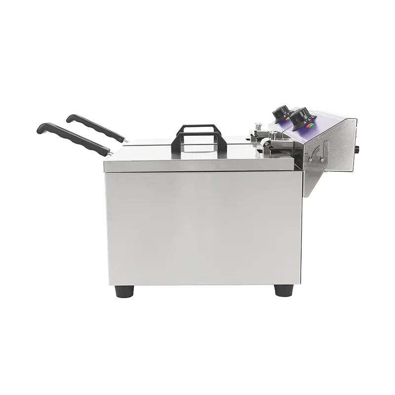 Deep Fryer Commercial Stainless Steel Electric with Double Basket Countertop DZL-062B DZL-082B