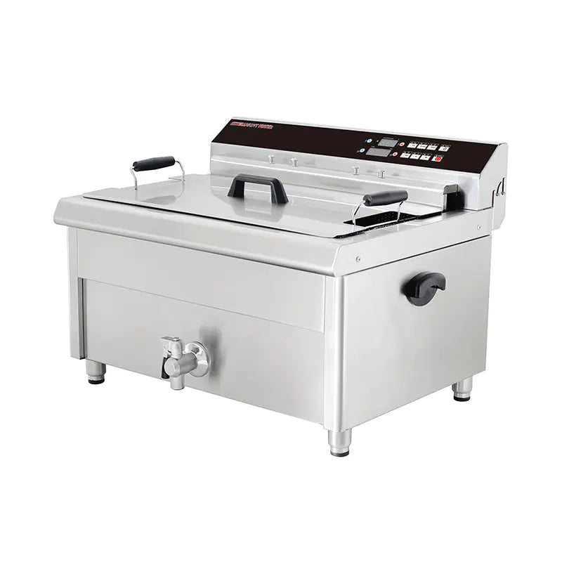 Deep Fryer Commercial Stainless Steel Electric Digital Control Countertop DZL-13E DZL-26E
