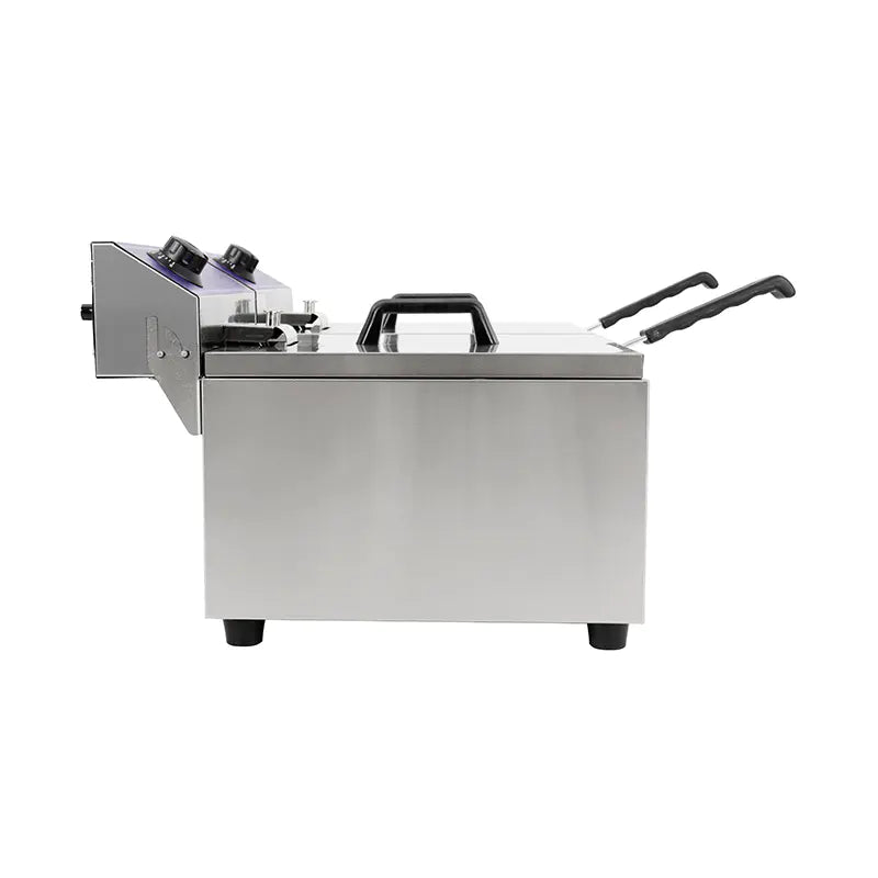 Deep Fryer Commercial Stainless Steel Electric with Double Basket Countertop DZL-062B DZL-082B