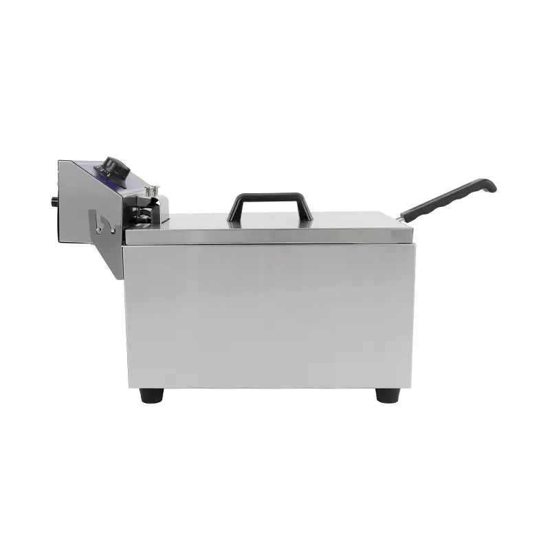 Deep Fryer Commercial Stainless Steel Electric with Single Basket Countertop DZL-061B DZL-081B