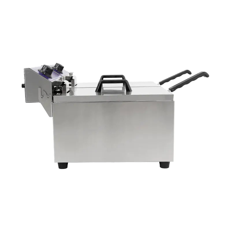 Deep Fryer Commercial Stainless Steel Electric with Double Basket Countertop DZL-062B DZL-082B