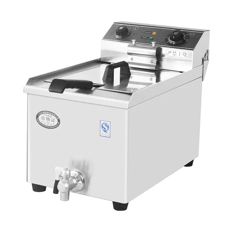 Deep Fryer Commercial Stainless Steel Electric with Single Basket Countertop DZL-8L DZL-10L