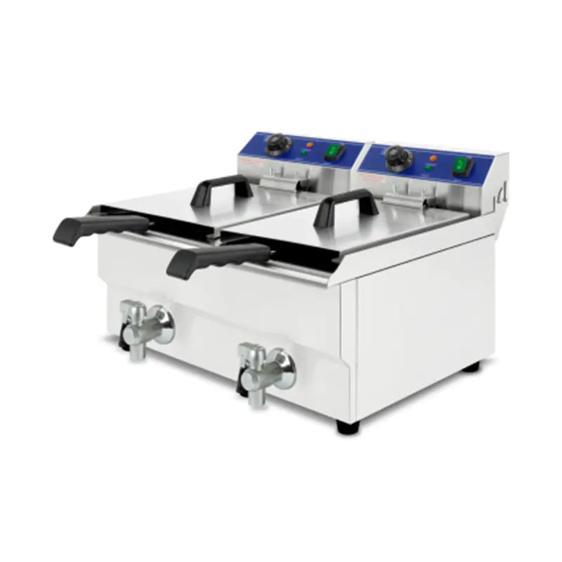 Deep Fryer Commercial Stainless Steel Electric with Double Basket Countertop DZL-8L DZL-20L