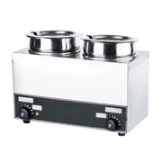 BM-2-4L countertop electric bain marie food warmer, stainless steel