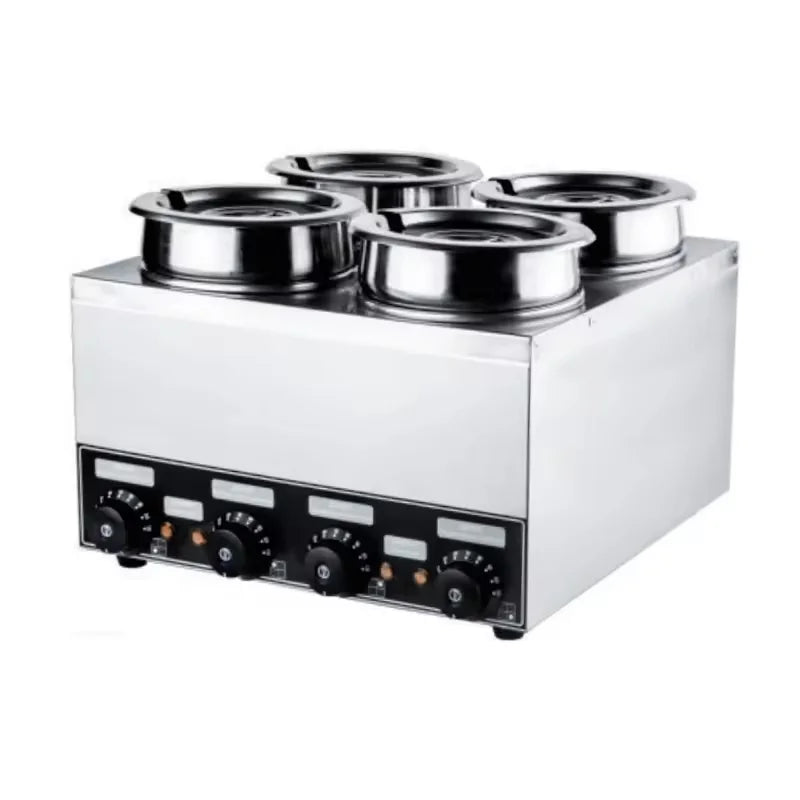 BM-4-4L electric bain marie buffet food warmer, stainless steel