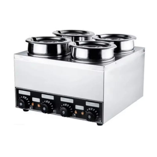 BM-4-4L electric bain marie buffet food warmer, stainless steel