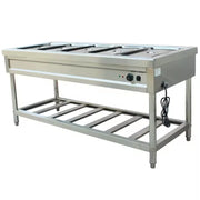 CHZ-5W free-standing 5-pan electric bain marie, stainless steel