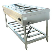 CHZ-5W free-standing 5-pan electric bain marie, stainless steel