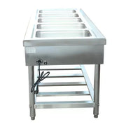 CHZ-5W free-standing 5-pan electric bain marie, stainless steel