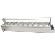 RTC-6H 6-pan countertop electric bain marie, stainless steel