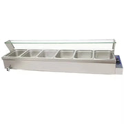 RTC-6H 6-pan countertop electric bain marie, stainless steel