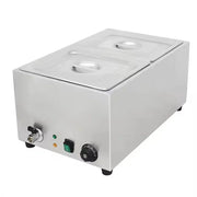 SB-2P compact countertop electric bain marie, stainless steel