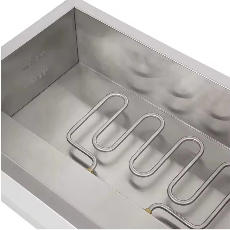 SB-2T-3 3-pan countertop electric bain marie, stainless steel