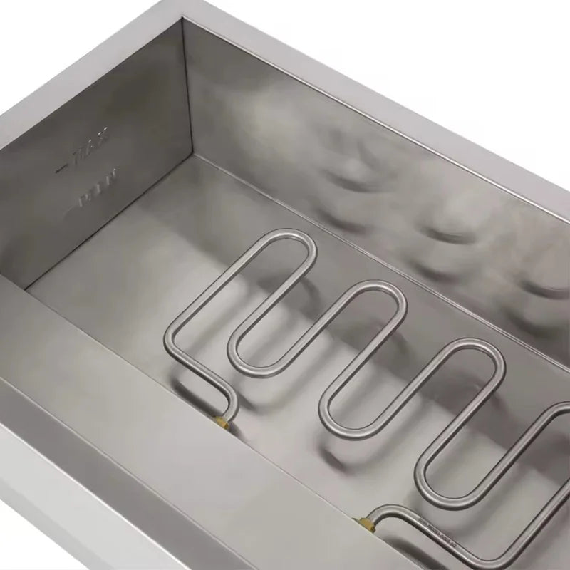 SB-2T(1/3) 3-pan countertop electric bain marie, stainless steel