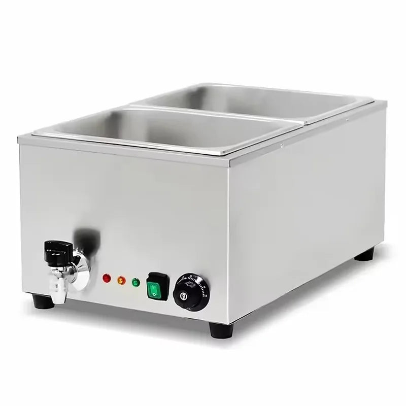 SB-3T(1/2) 2-pan countertop electric bain marie, stainless steel