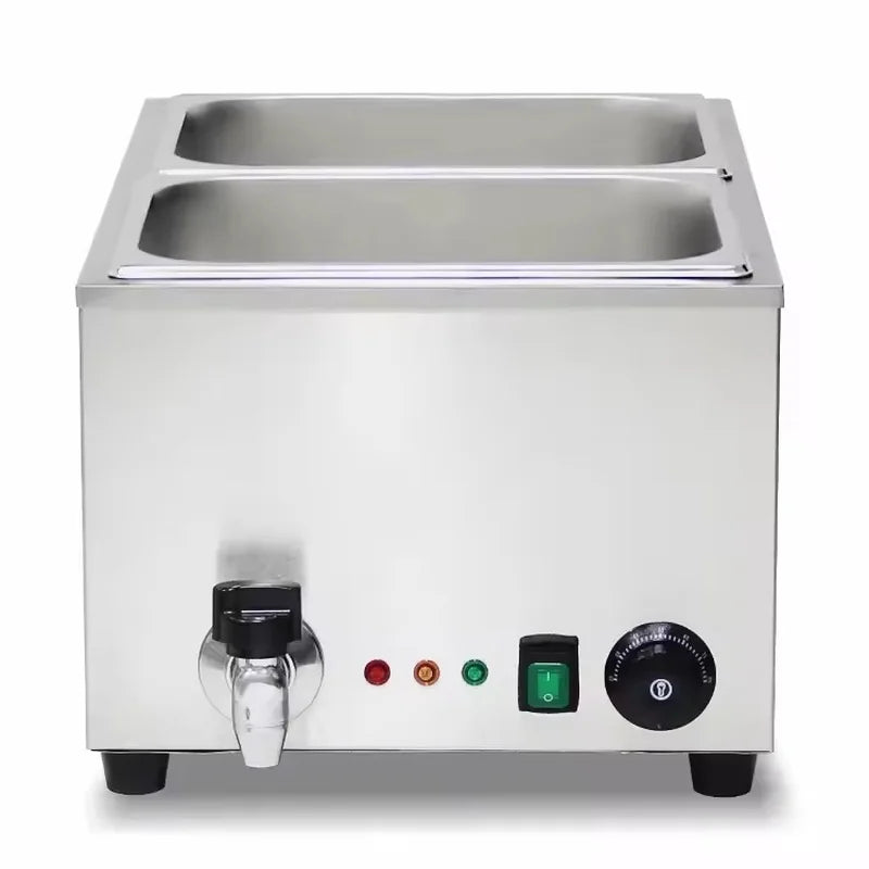 SB-3T(1/2) 2-pan countertop electric bain marie, stainless steel