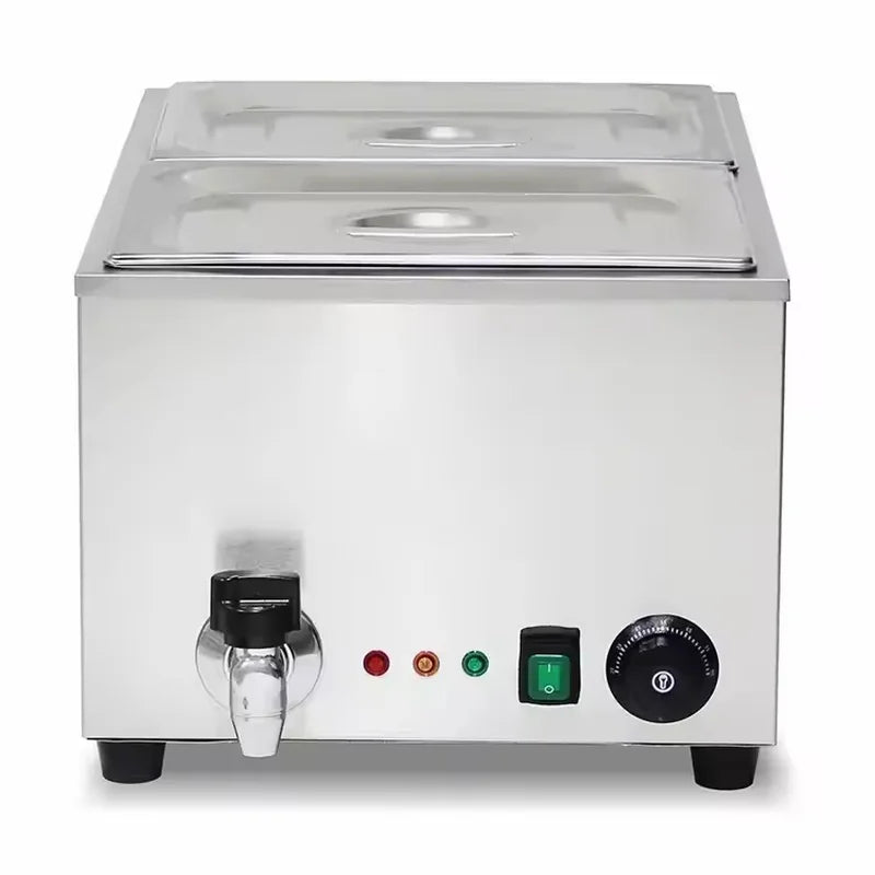 SB-3T(1/2) 2-pan countertop electric bain marie, stainless steel