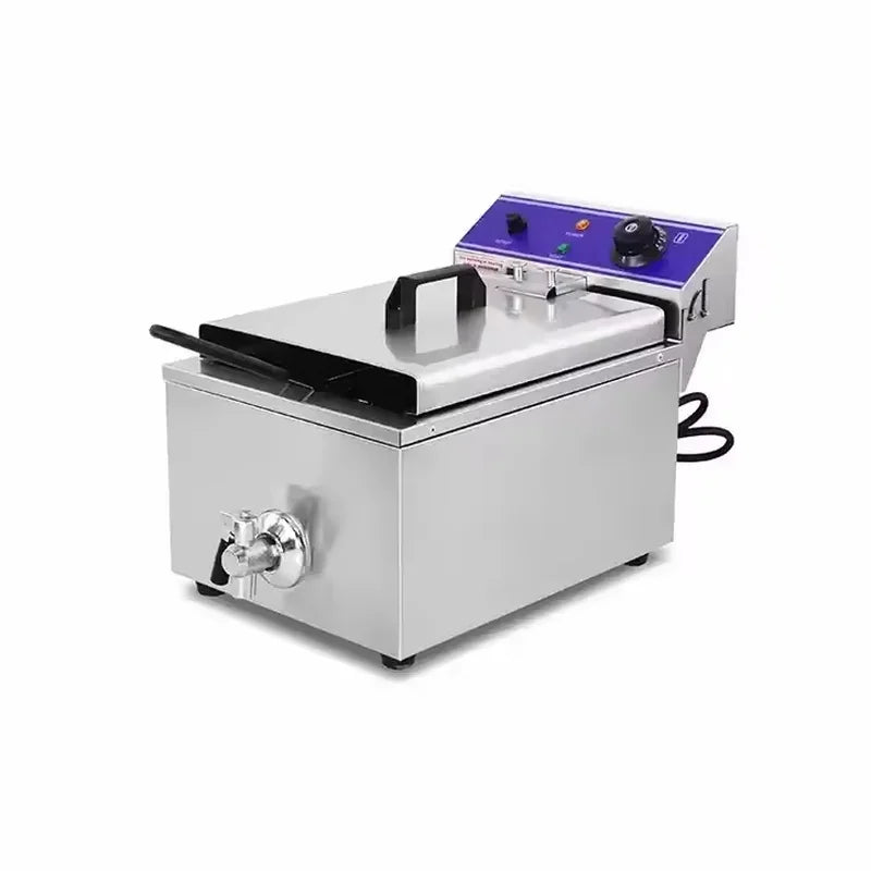 DZL-10L countertop single-tank electric deep fryer, stainless steel