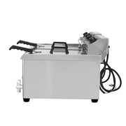 DZL-36V dual-tank high-power electric deep fryer, stainless steel
