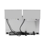 DZL-8L-2 dual-tank countertop electric deep fryer, stainless steel