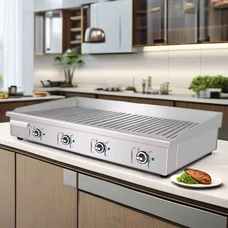 DPL-1200-3 commercial electric griddle, large flat cooking plate