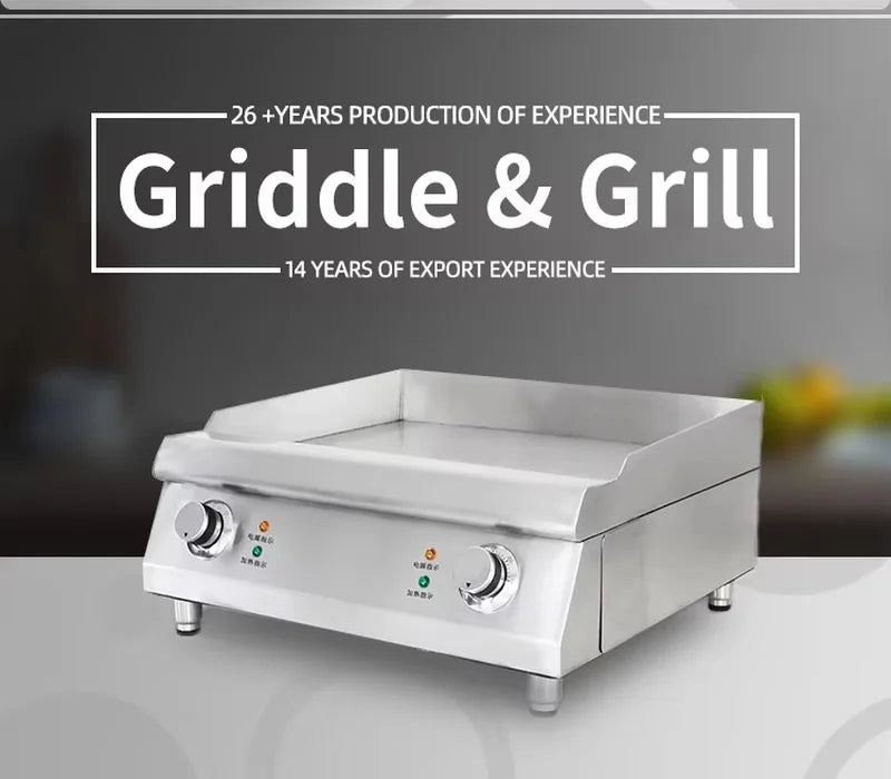 DPL-1200 commercial electric flat-top griddle, stainless steel non-stick hotplate