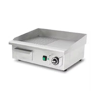 DPL-550-2 electric griddle, half flat half grooved plate